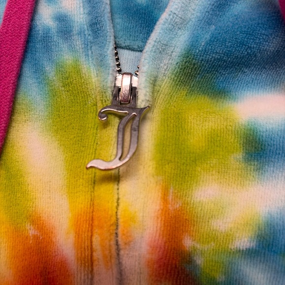 Juicy Couture Blue and Pink Tie-Dye Sweatshirt - Picture 3 of 5